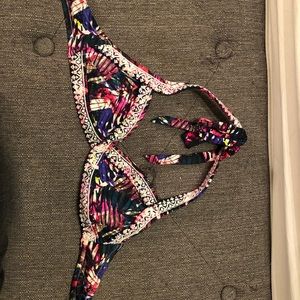Multicolor tropical Victoria’s Secret swim top